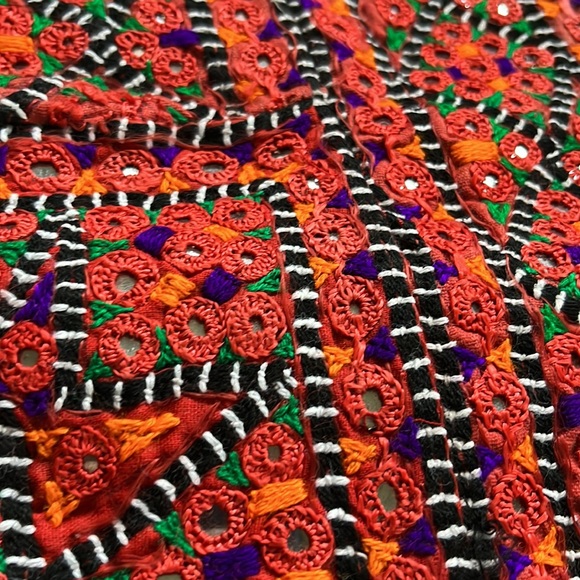 💚 Stunning mirrored ethnic vest from Pakistan! - Picture 4 of 4